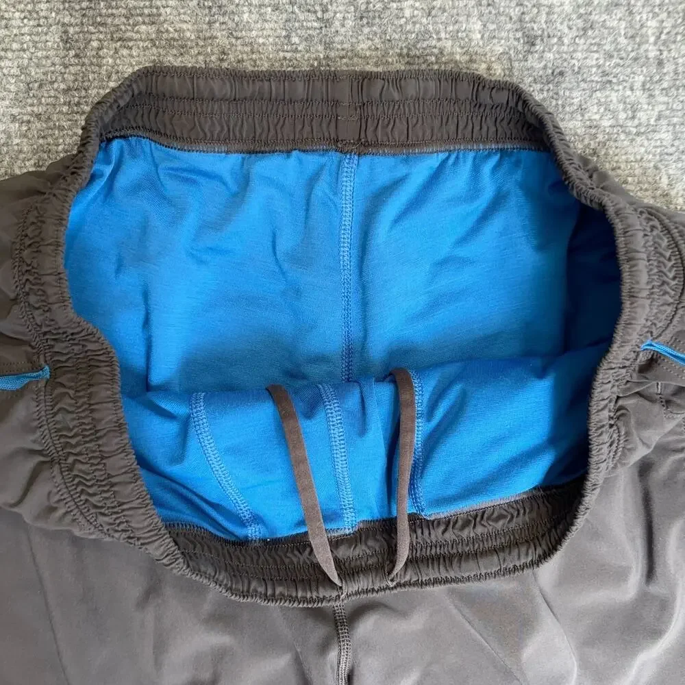 Lululemon Pace Breaker Shorts Mens Gray Blue Lined Swift 9